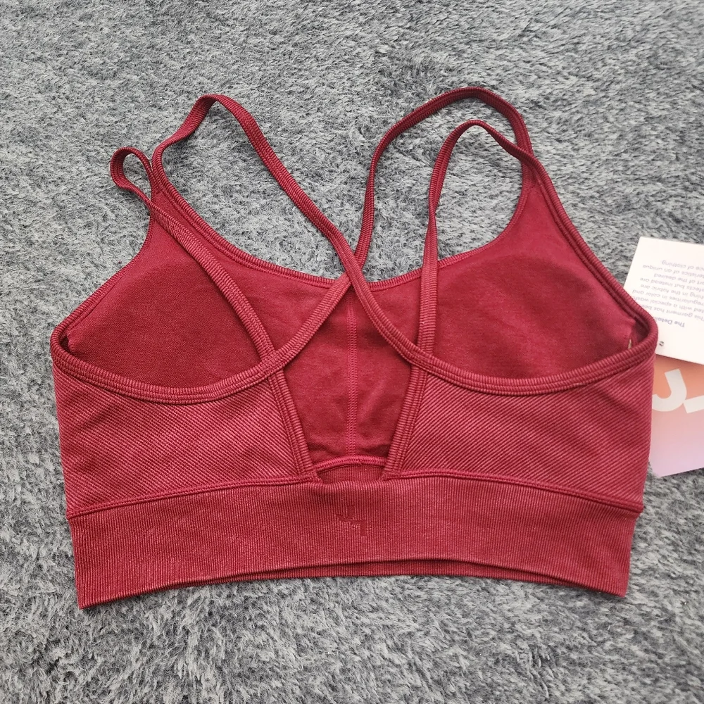 JoyLab Strappy Seamless Pullover Yoga Sports Bra